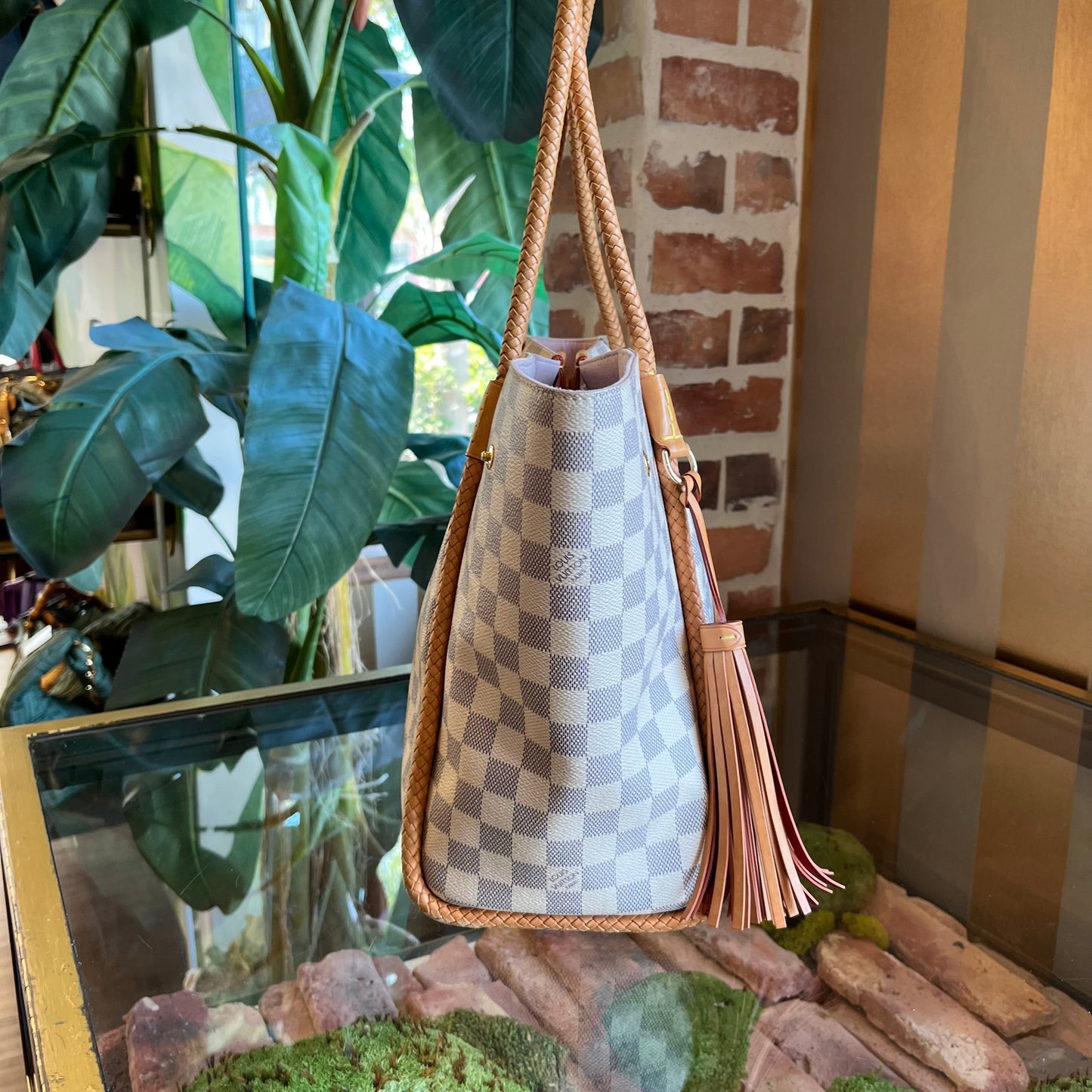 LOUIS VUITTON Propriano Damier Azur Shoulder Bag