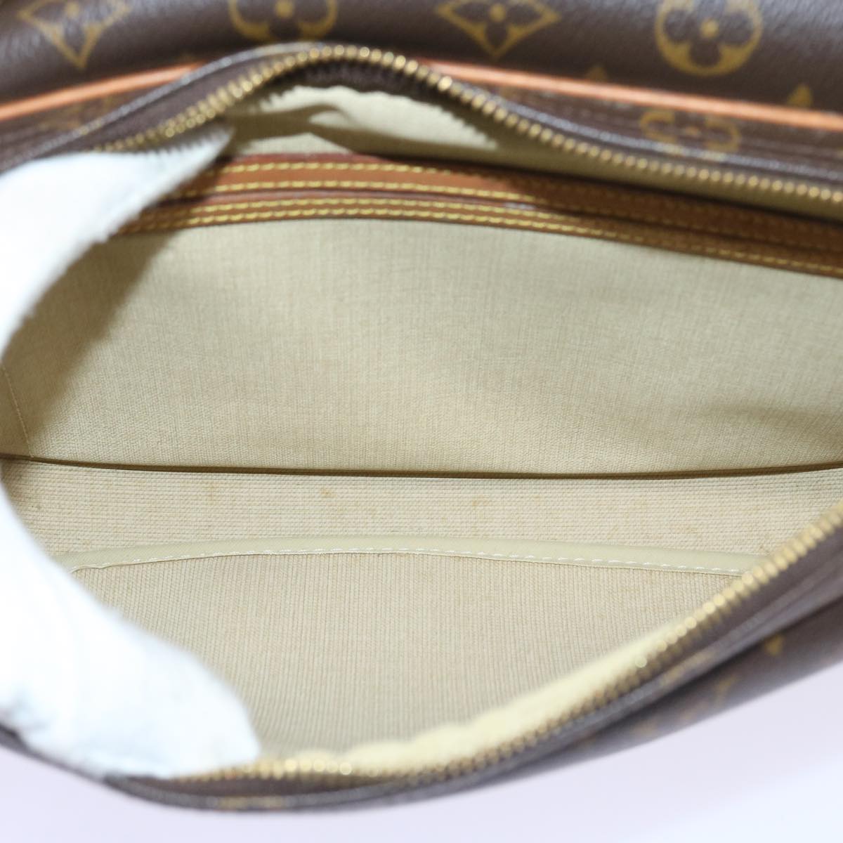 Louis Vuitton Reporter Brown Canvas Shoulder Bag