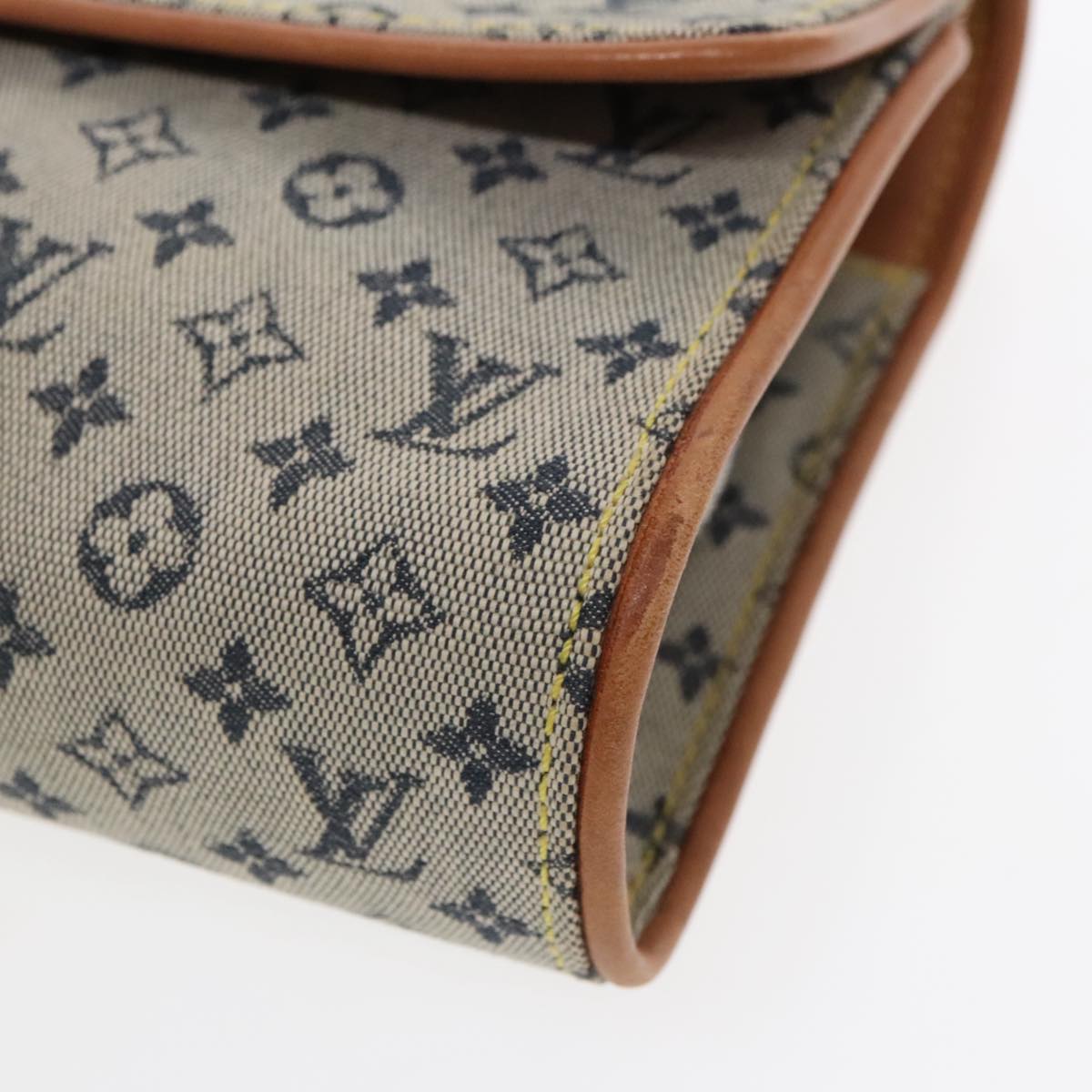 Louis Vuitton Camille Blue Canvas Shoulder Bag