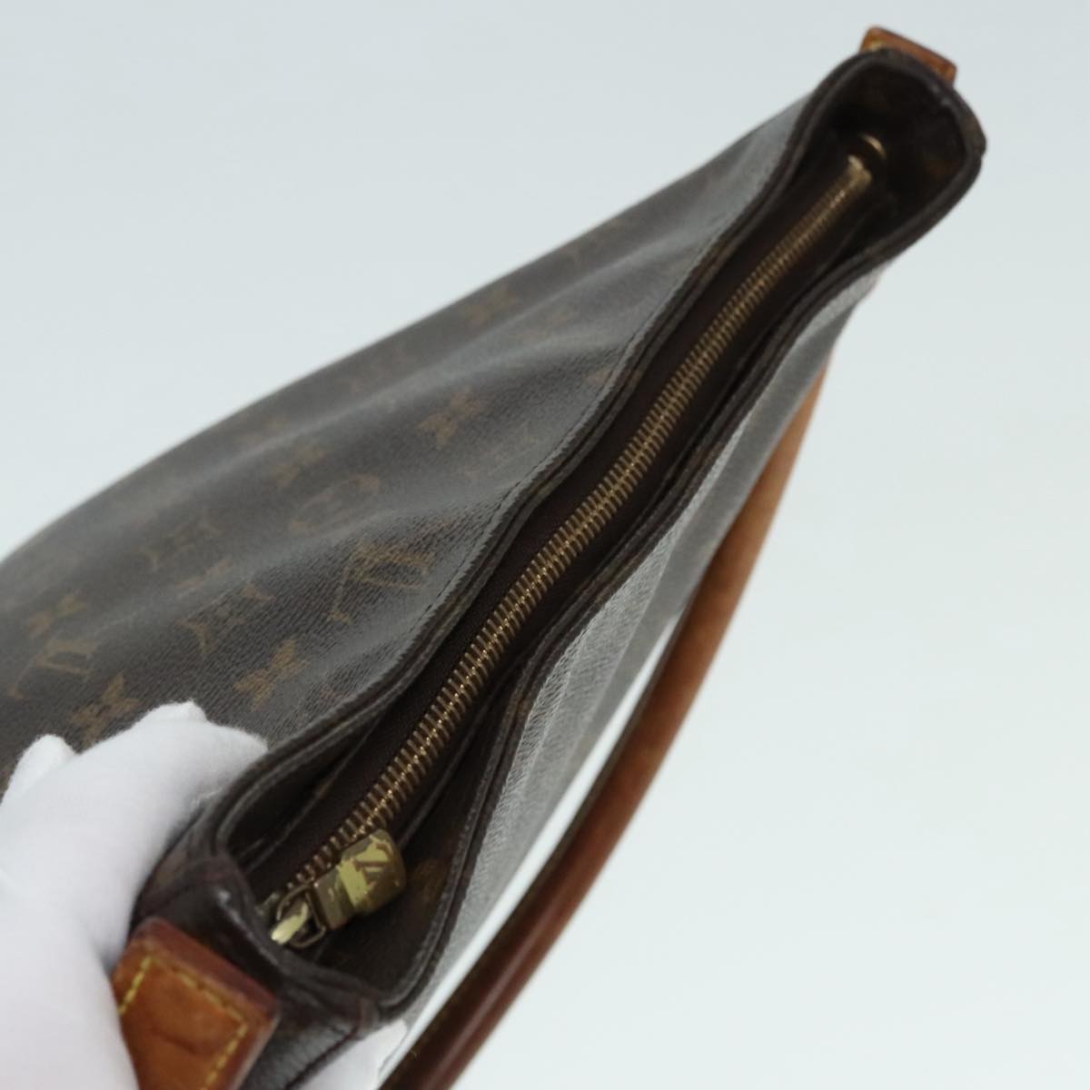 Louis Vuitton Looping Brown Canvas Shoulder Bag