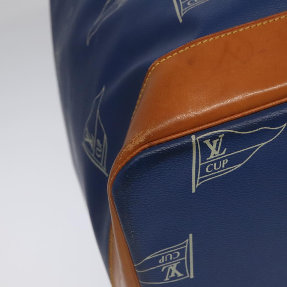 Louis Vuitton Marin Blue Canvas Shoulder Bag