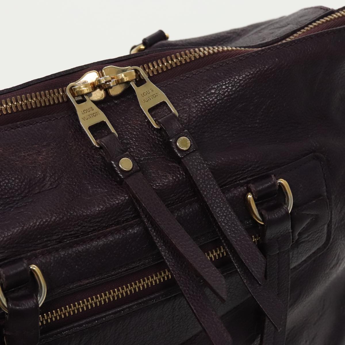 Louis Vuitton Lumineuse Purple Leather Shoulder Bag