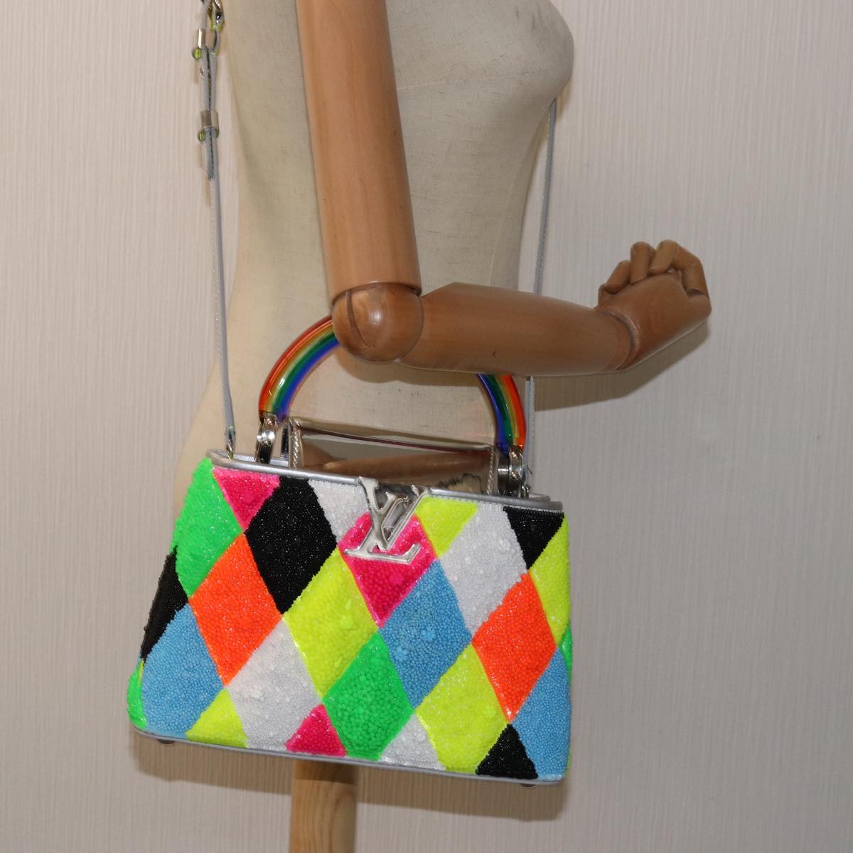 Louis Vuitton Capucines Multicolour Leather Handbag