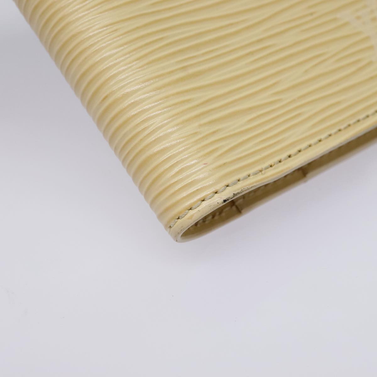 Louis Vuitton Agenda Cover Beige Leather Wallet