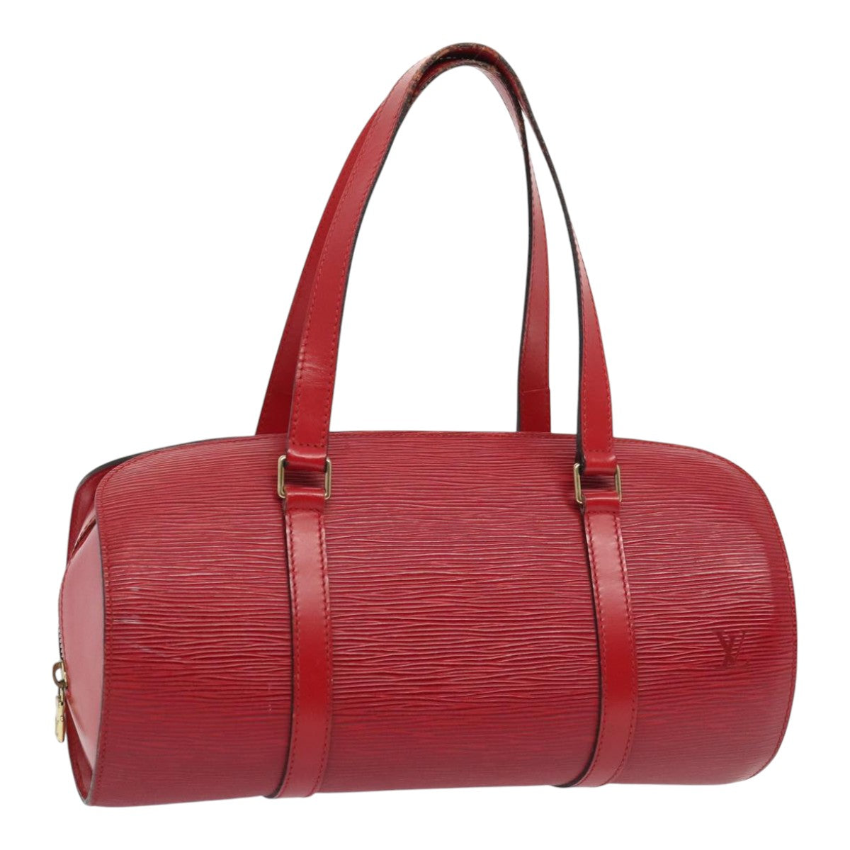 Louis Vuitton Soufflot Red Leather Handbag