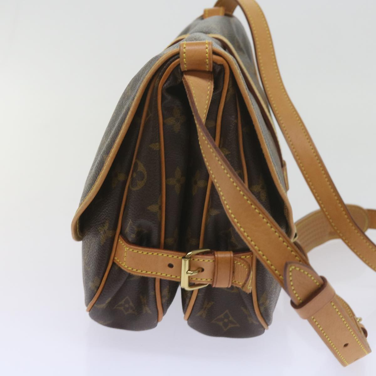Louis Vuitton Saumur 30 Brown Canvas Shoulder Bag