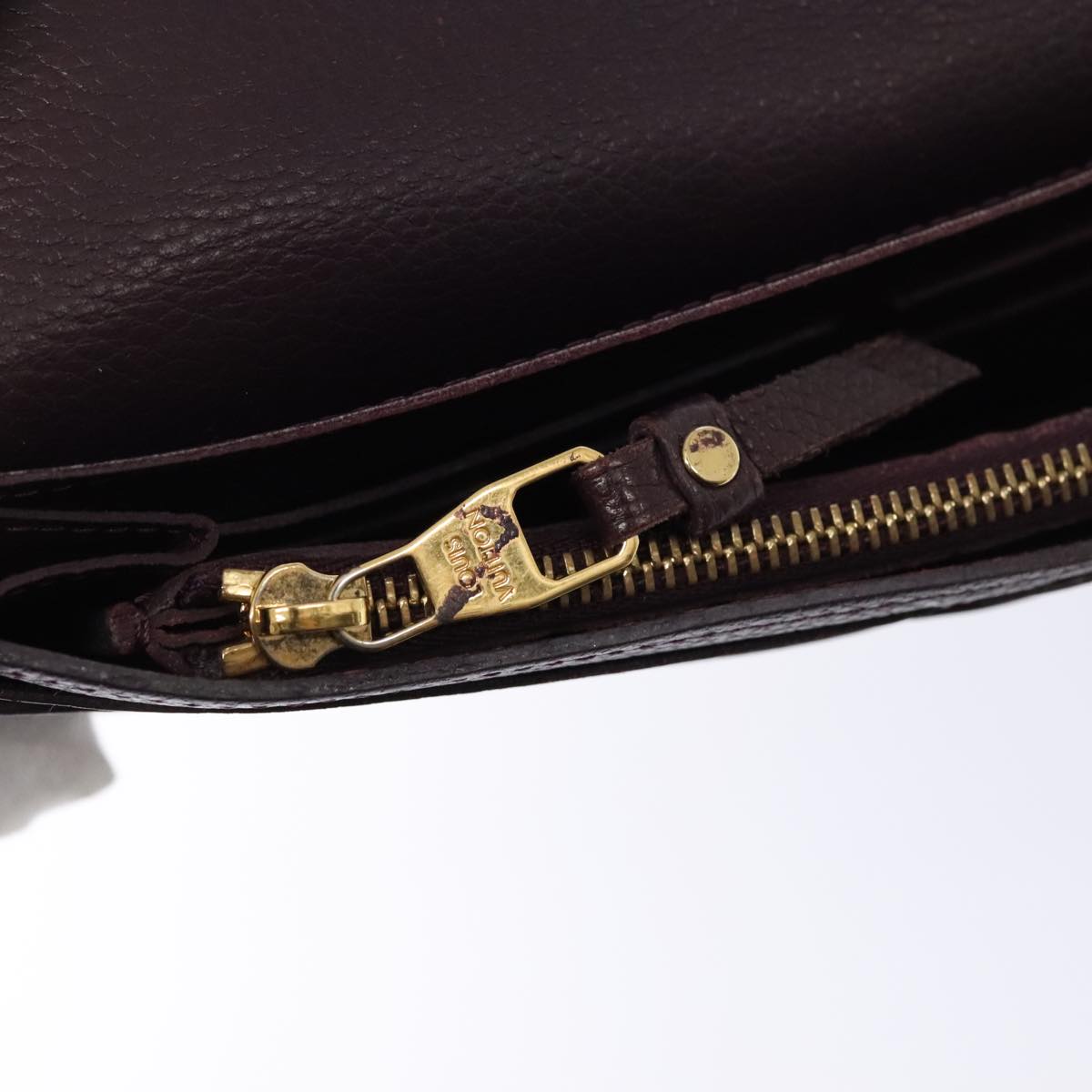 Louis Vuitton Sarah Purple Leather Wallet