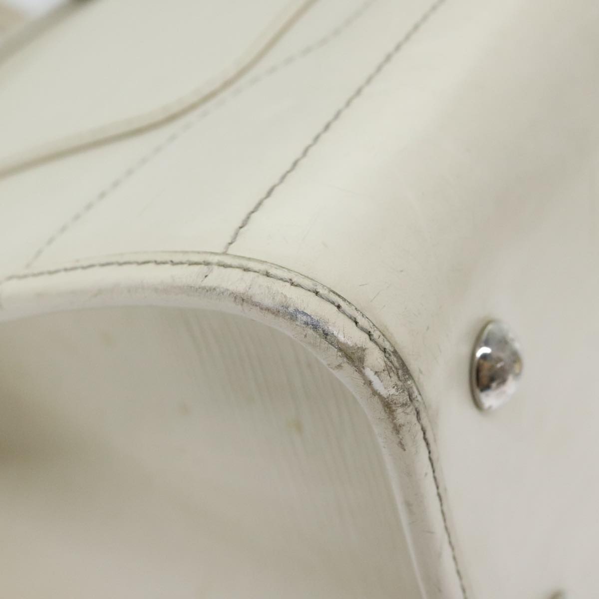 Louis Vuitton Madelaine Ecru Leather Handbag
