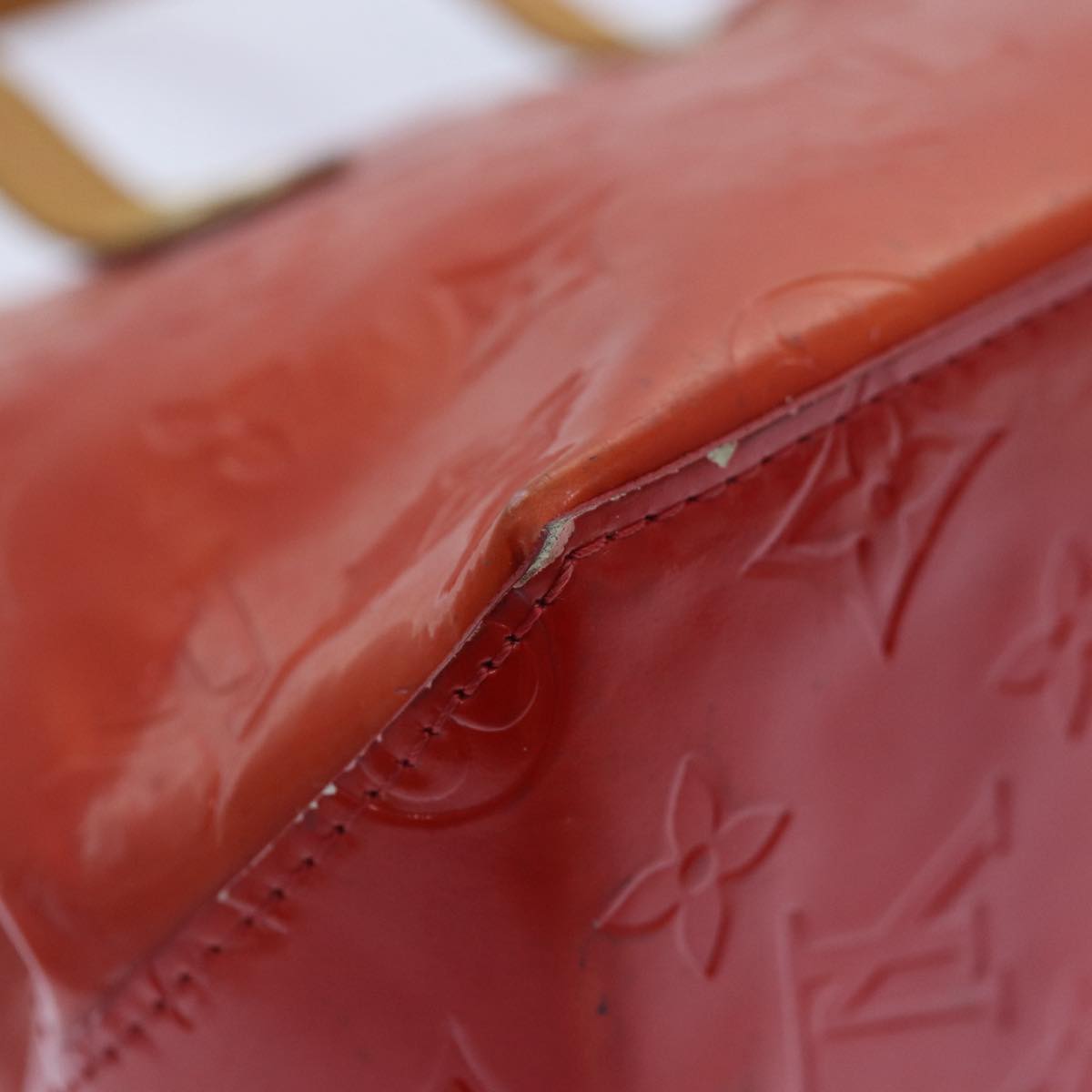 Louis Vuitton Reade Red Patent Leather Handbag