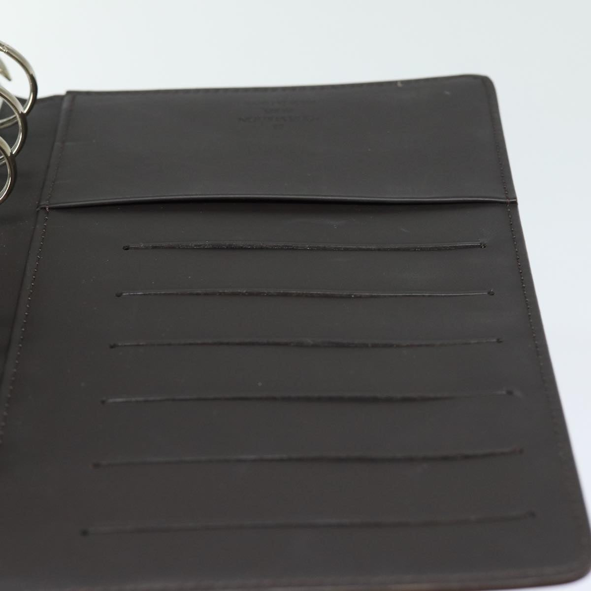 Louis Vuitton Agenda Mm Brown Leather Wallet
