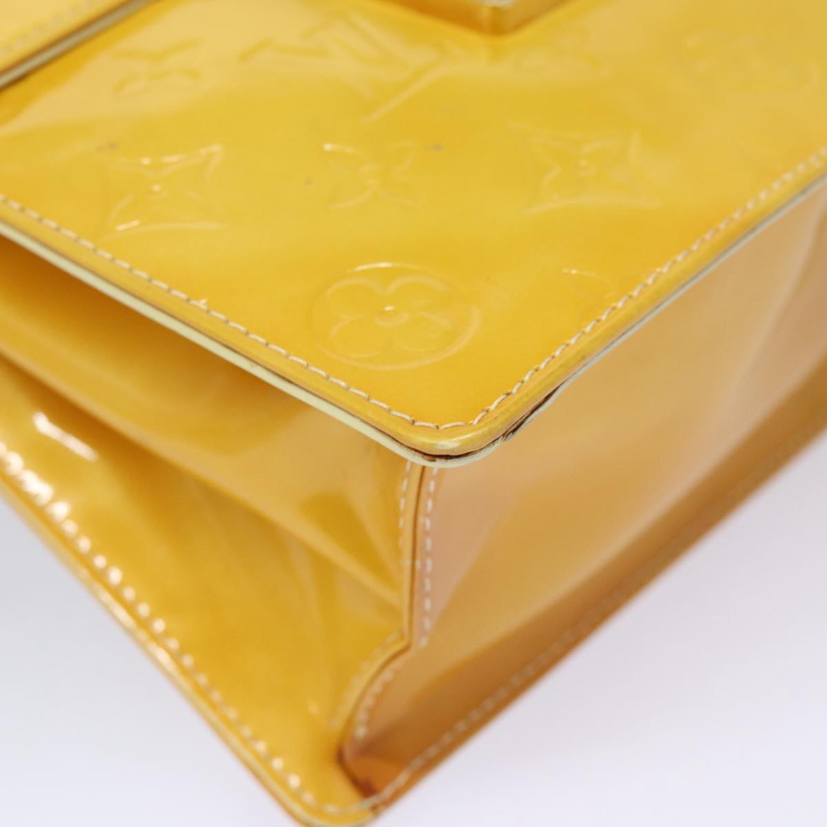 Louis Vuitton Spring Street Yellow Patent Leather Handbag