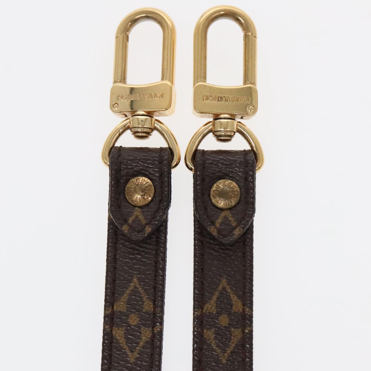 Louis Vuitton Shoulder Strap Brown Canvas Bag Jewelry