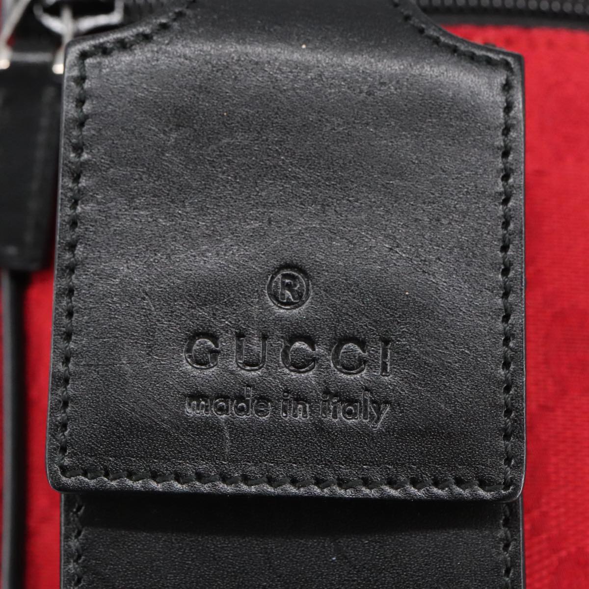 Gucci Red Canvas Shoulder Bag