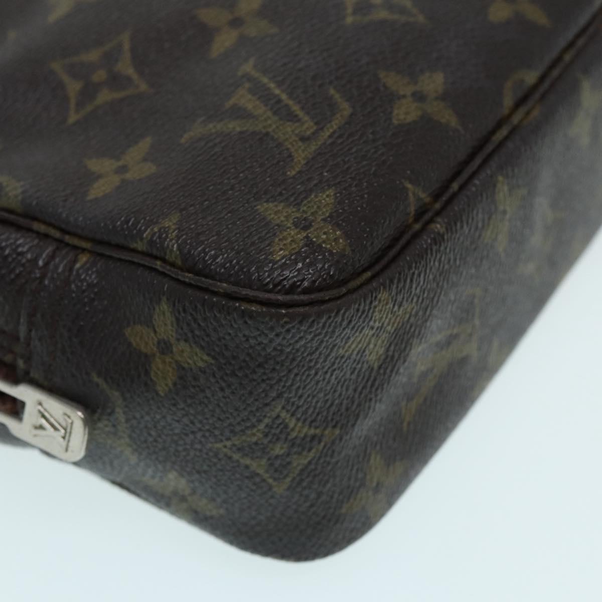Louis Vuitton Trousse De Toilette Brown Canvas Clutch Bag