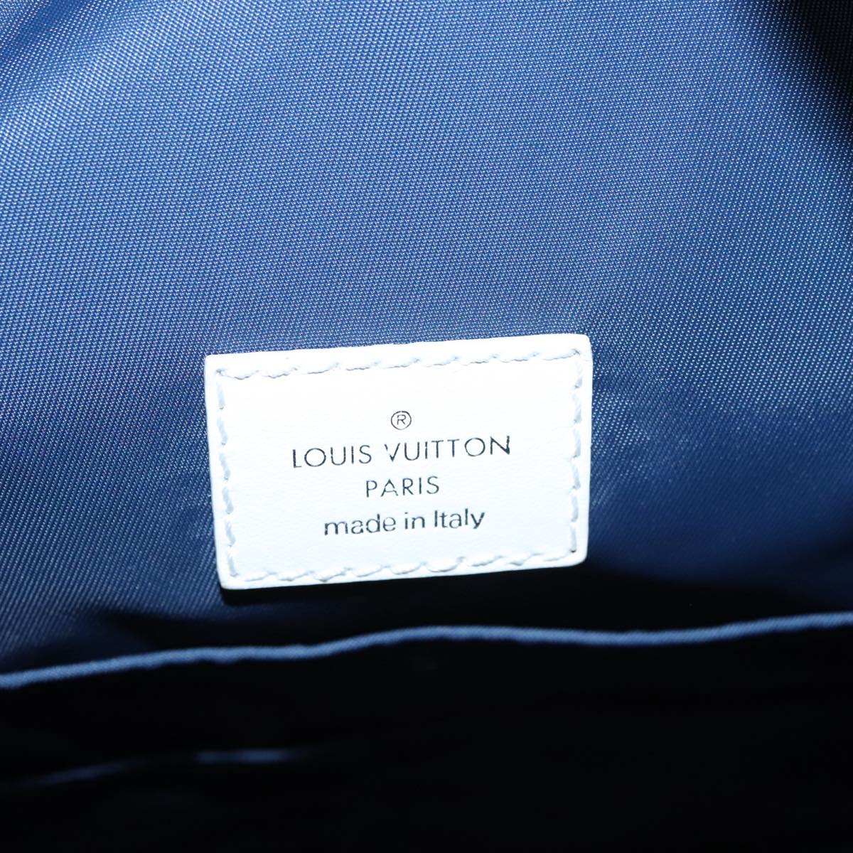 Louis Vuitton Marin Blue Canvas Shoulder Bag