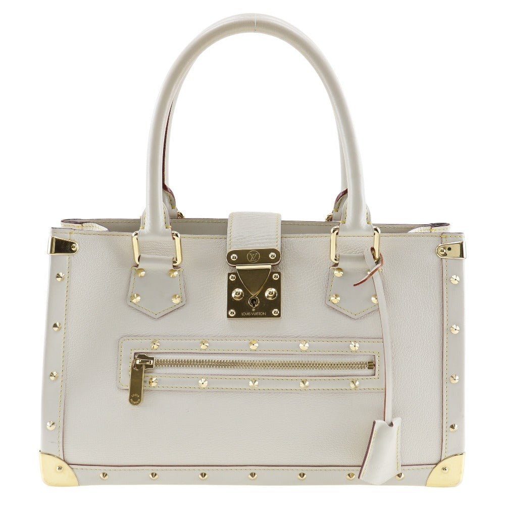 Louis Vuitton Fabuleux Ecru Leather Handbag ()