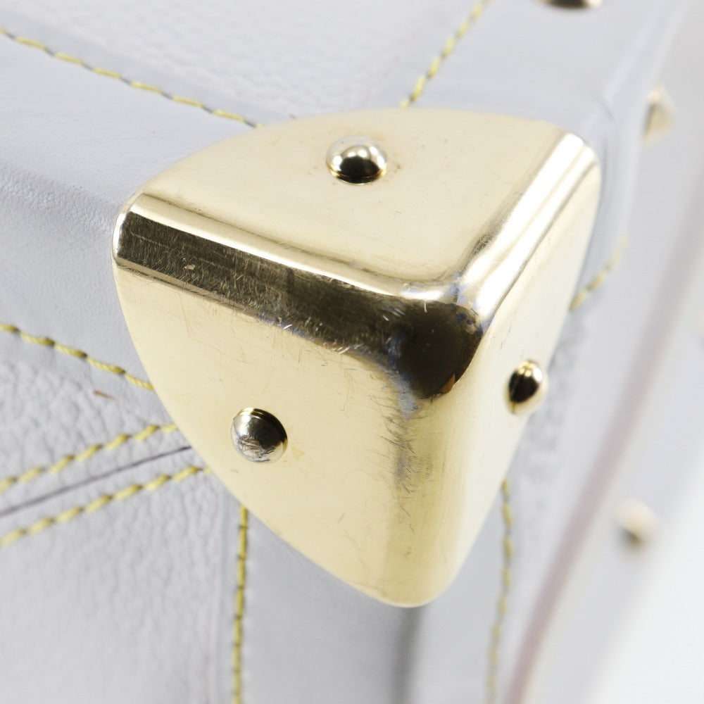 Louis Vuitton Fabuleux Ecru Leather Handbag
