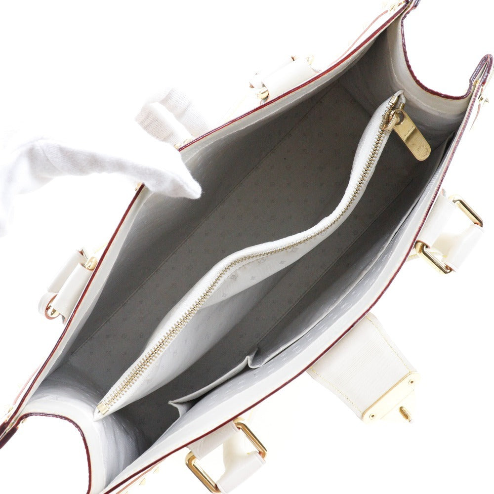 Louis Vuitton Fabuleux Ecru Leather Handbag