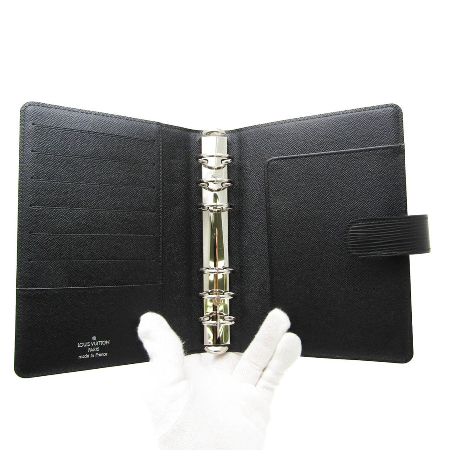Louis Vuitton Agenda Black Leather Wallet