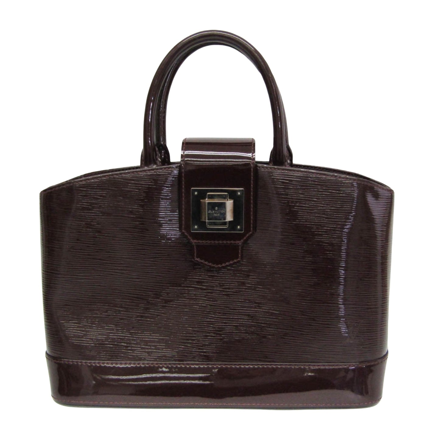 Louis Vuitton Mirabeau Brown Patent Leather Handbag ()
