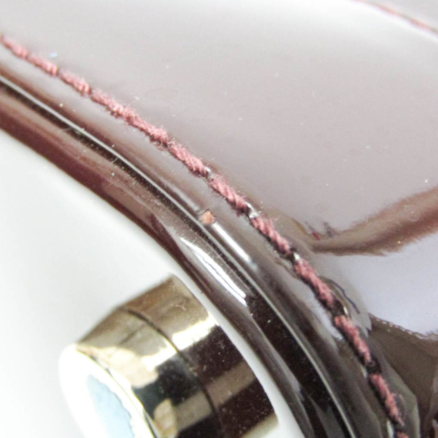 Louis Vuitton Mirabeau Brown Patent Leather Handbag