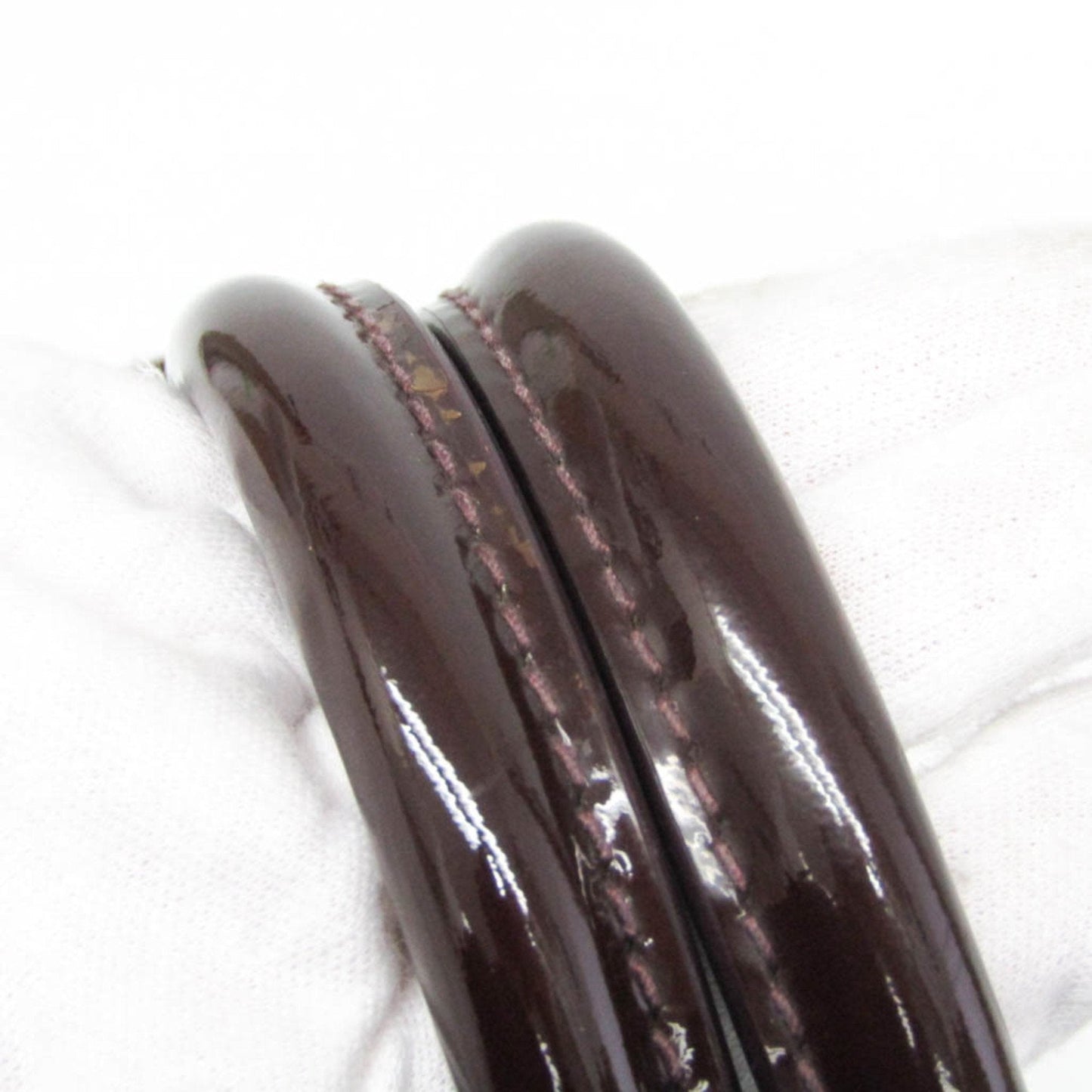 Louis Vuitton Mirabeau Brown Patent Leather Handbag
