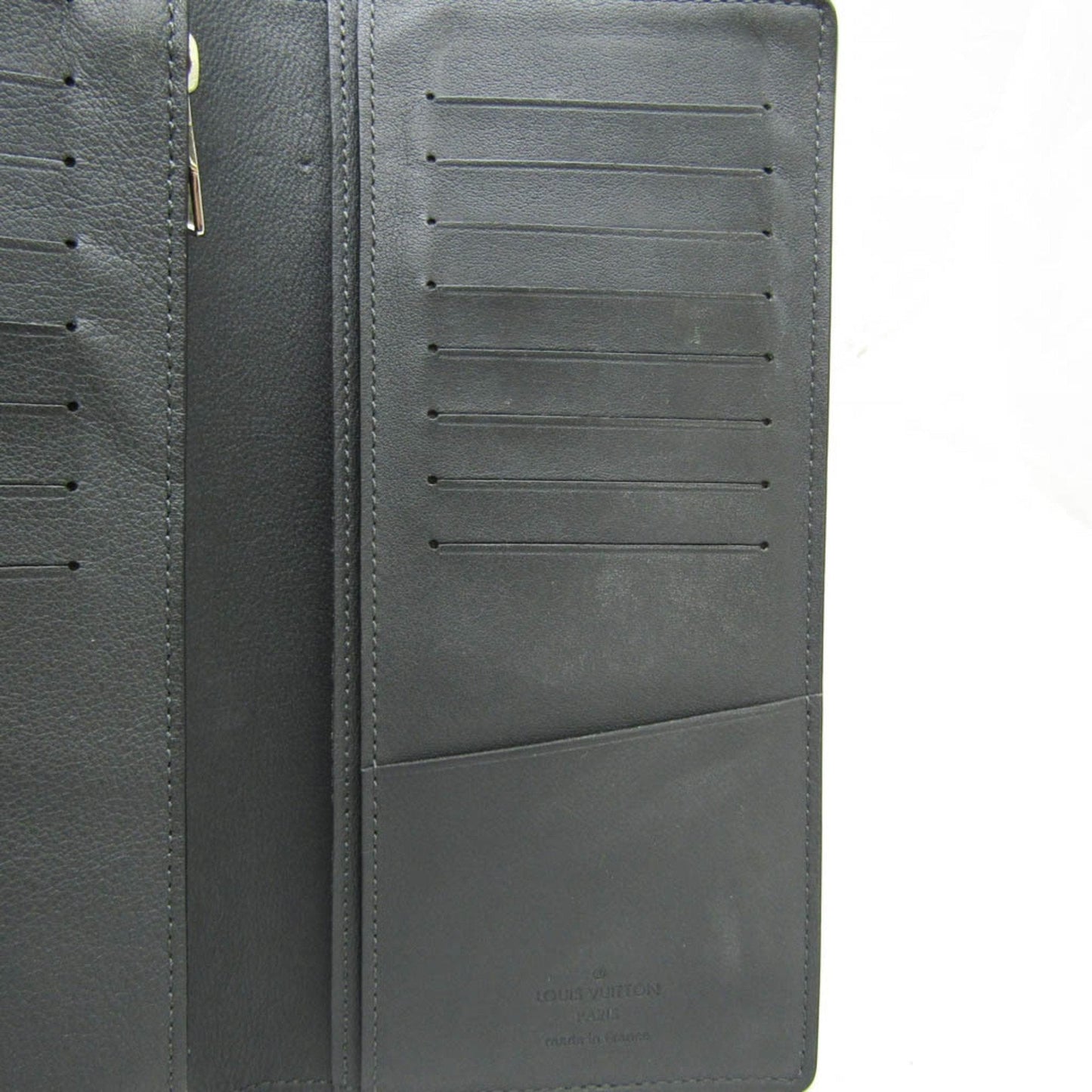 Louis Vuitton Portefeuille Brazza Black Leather Wallet