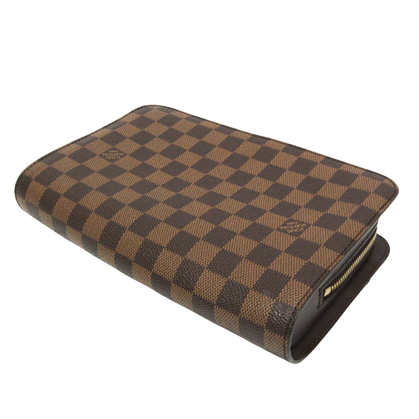 Louis Vuitton Saint Louis Brown Canvas Clutch Bag