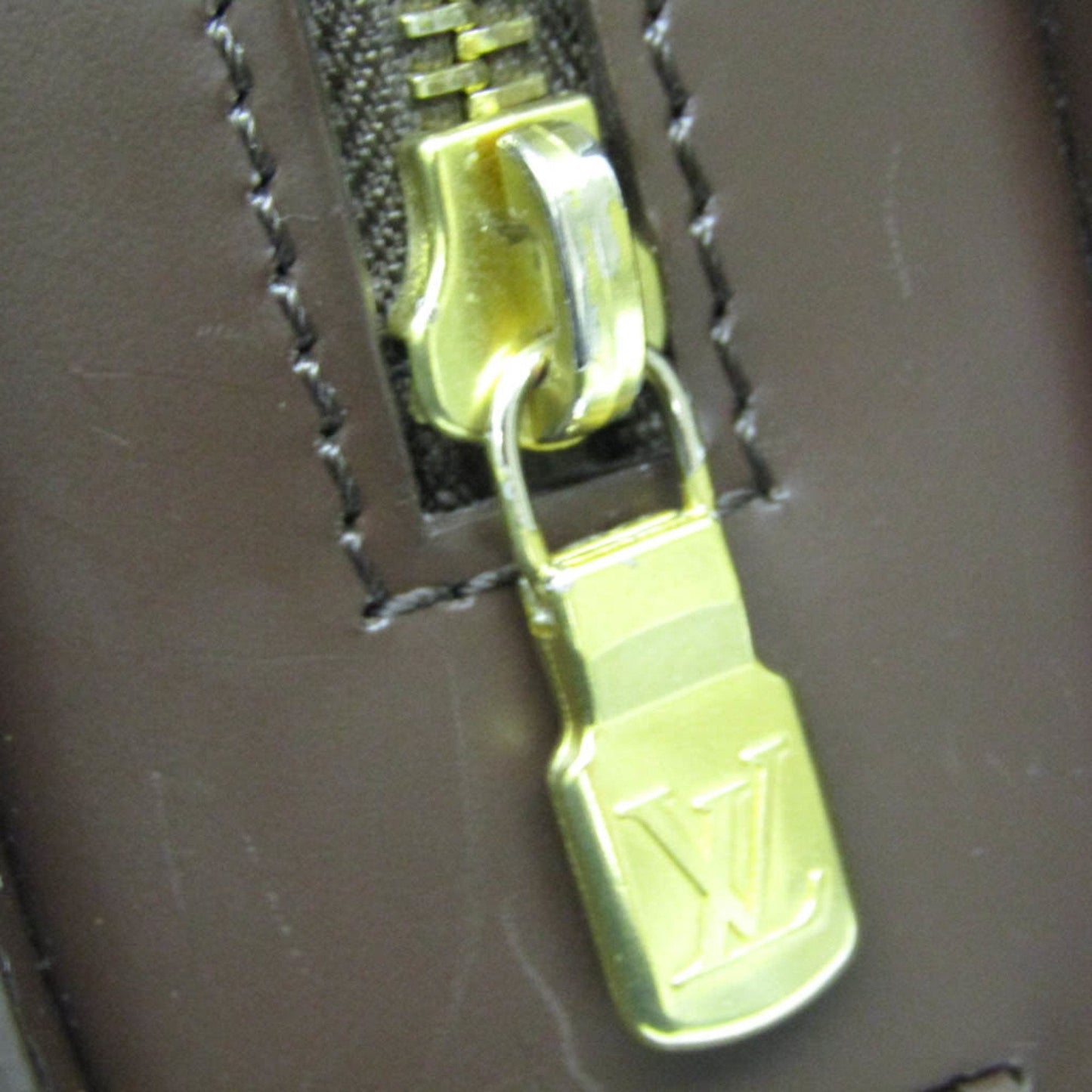 Louis Vuitton Saint Louis Brown Canvas Clutch Bag
