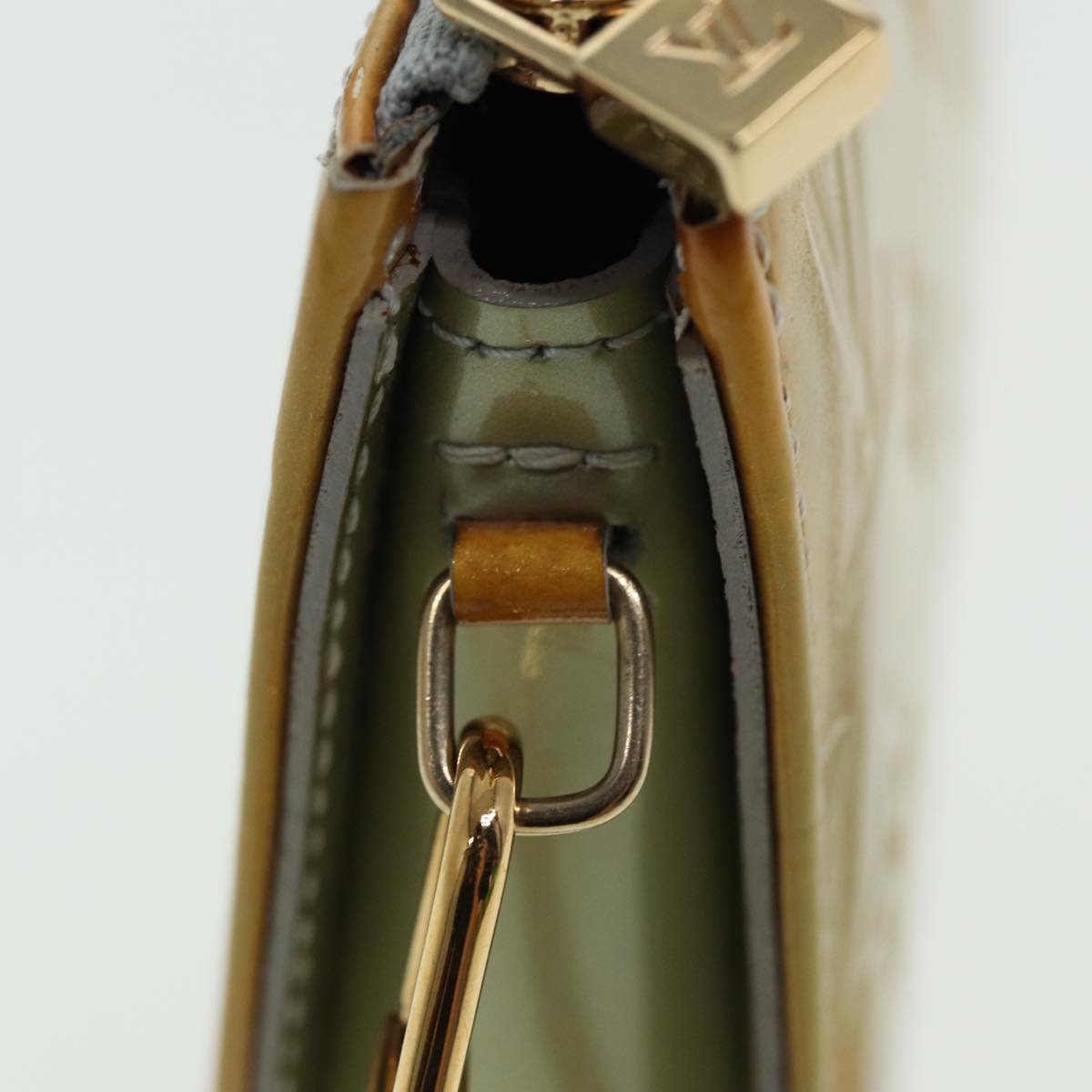 Louis Vuitton Lexington Yellow Patent Leather Clutch Bag
