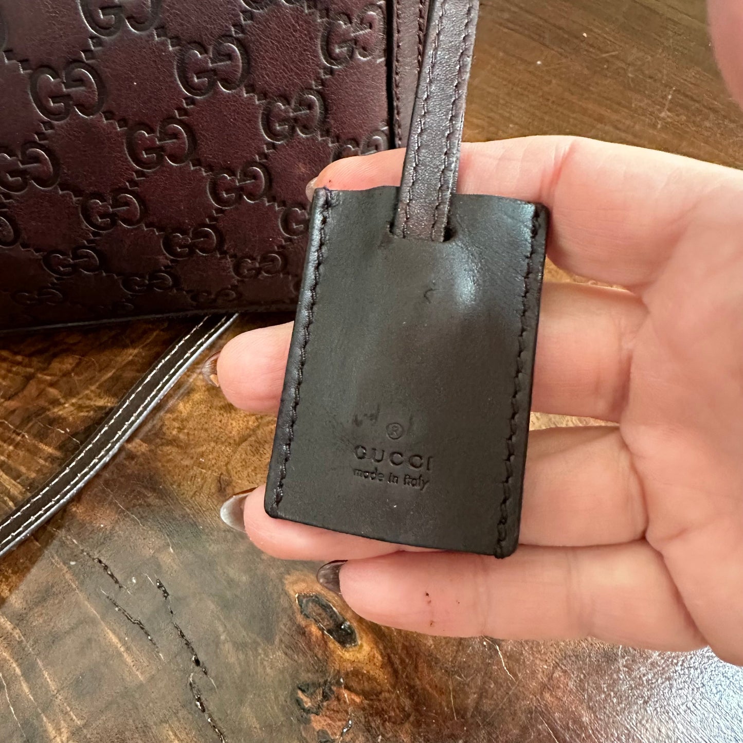 The Junco -Orvis bags Gucci Guccissima Crossbody Bag in Brown