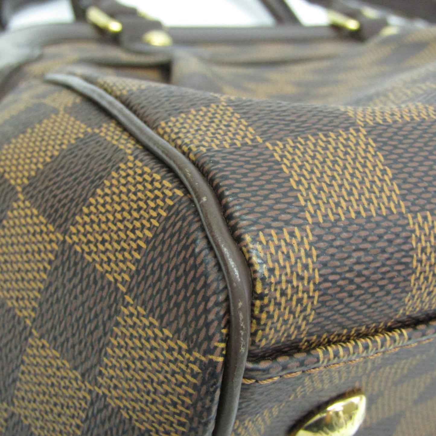 Louis Vuitton Trevi Brown Canvas Shoulder Bag
