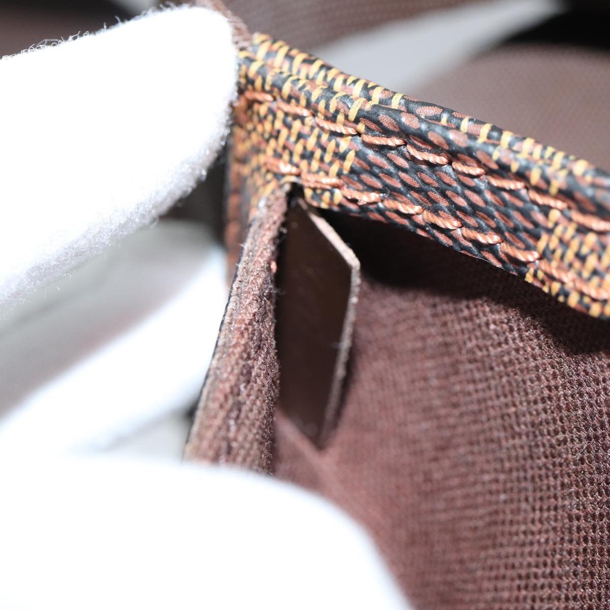 Louis Vuitton Geronimos Brown Canvas Shoulder Bag