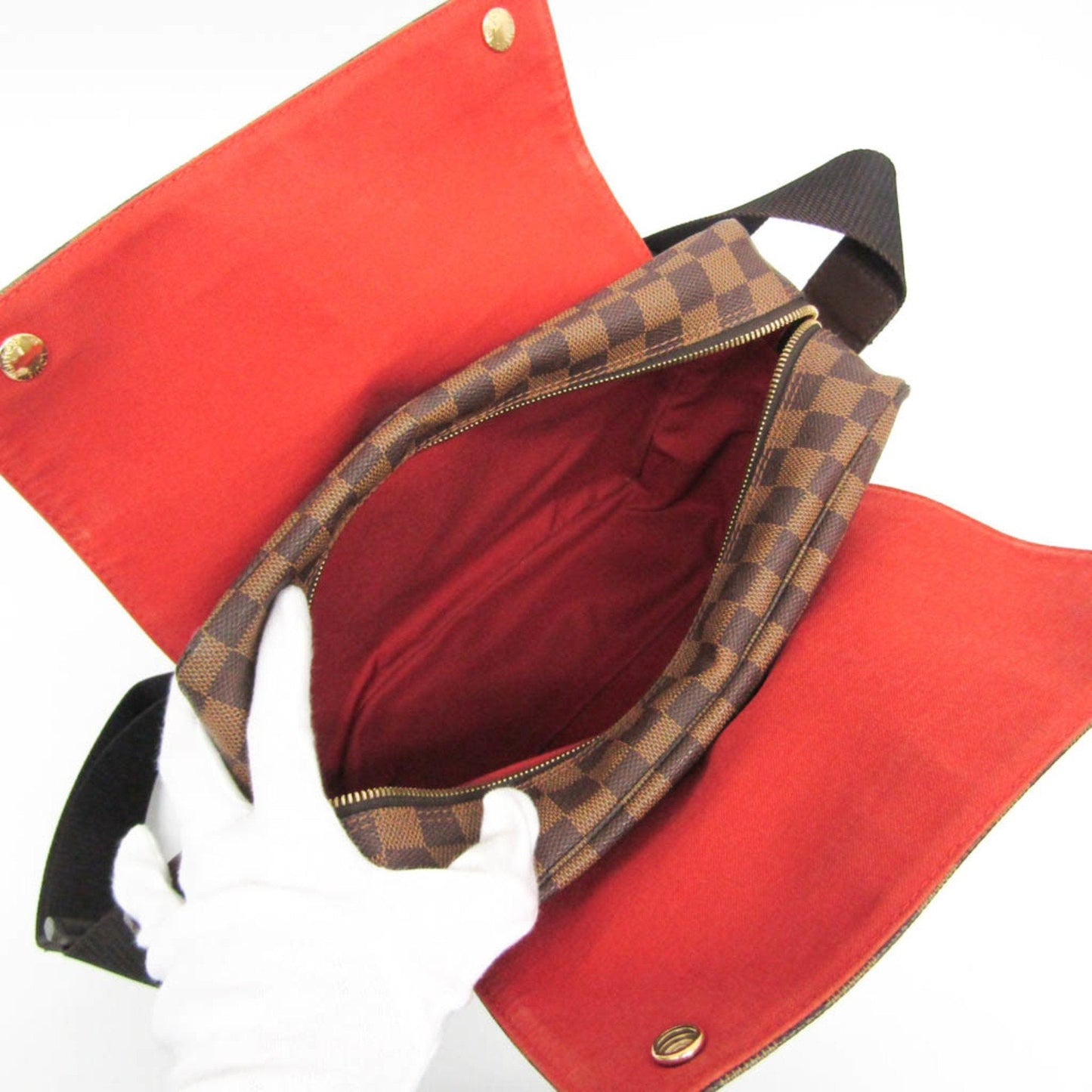 Louis Vuitton Naviglio Brown Canvas Shoulder Bag