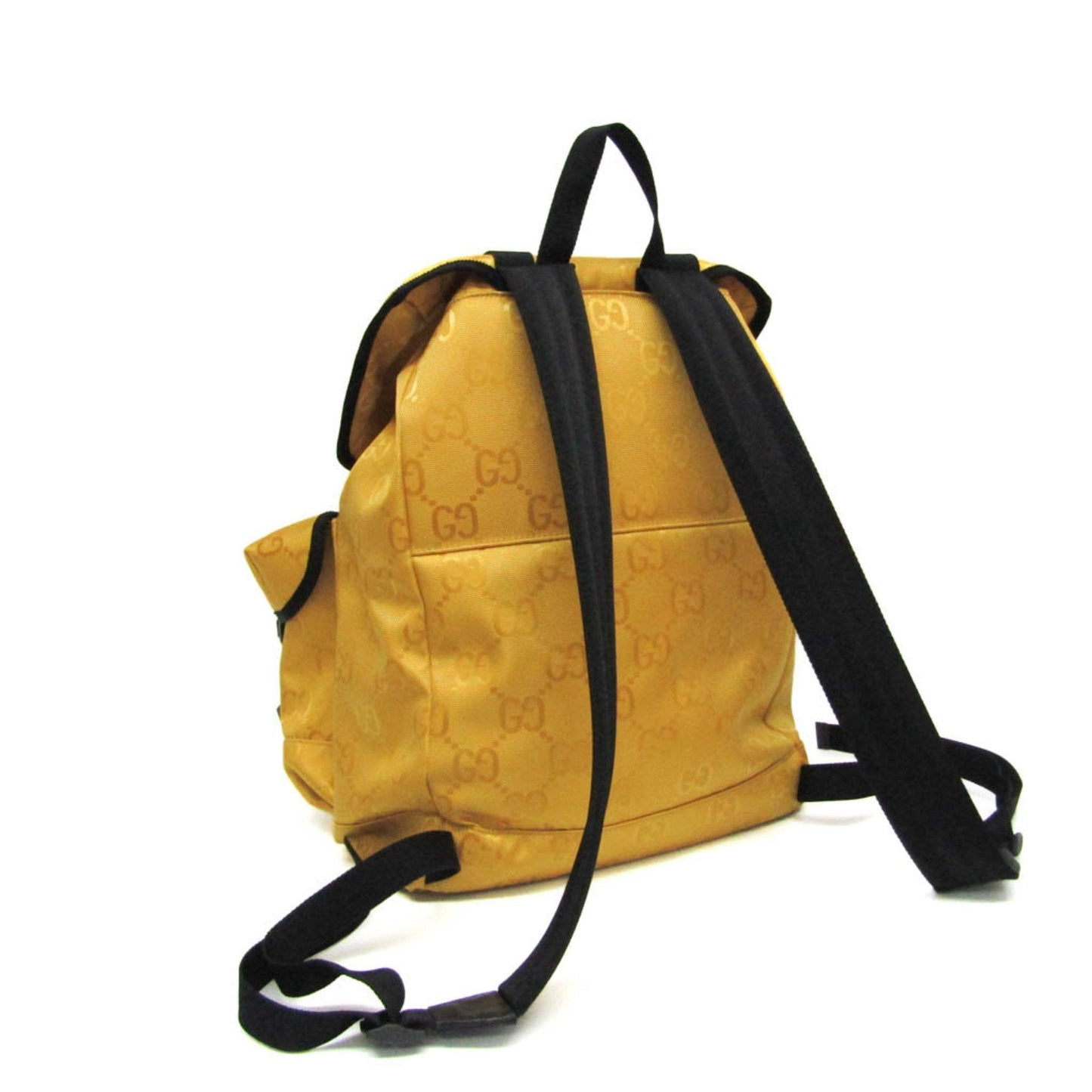 Gucci Off The Grid Yellow Canvas Backpack Bag
