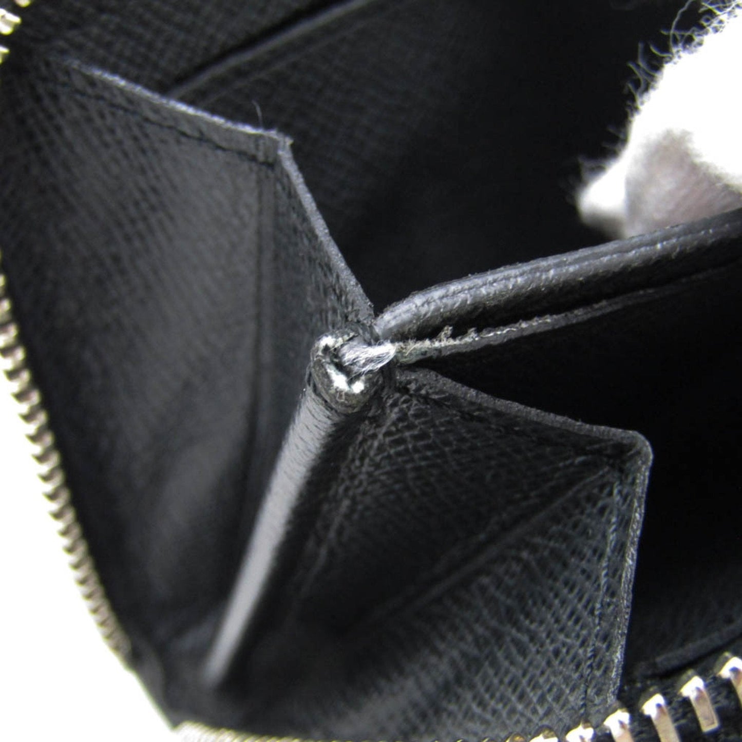 Louis Vuitton Zippy Coin Purse Black Leather Wallet