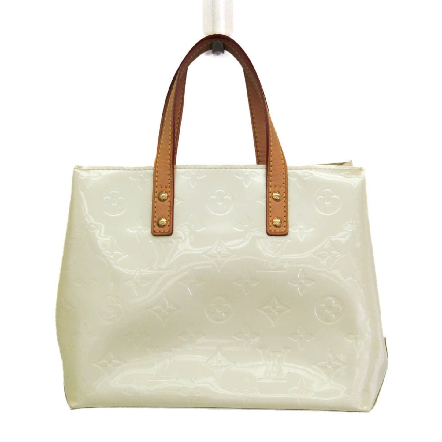 Louis Vuitton Reade Beige Patent Leather Handbag ()