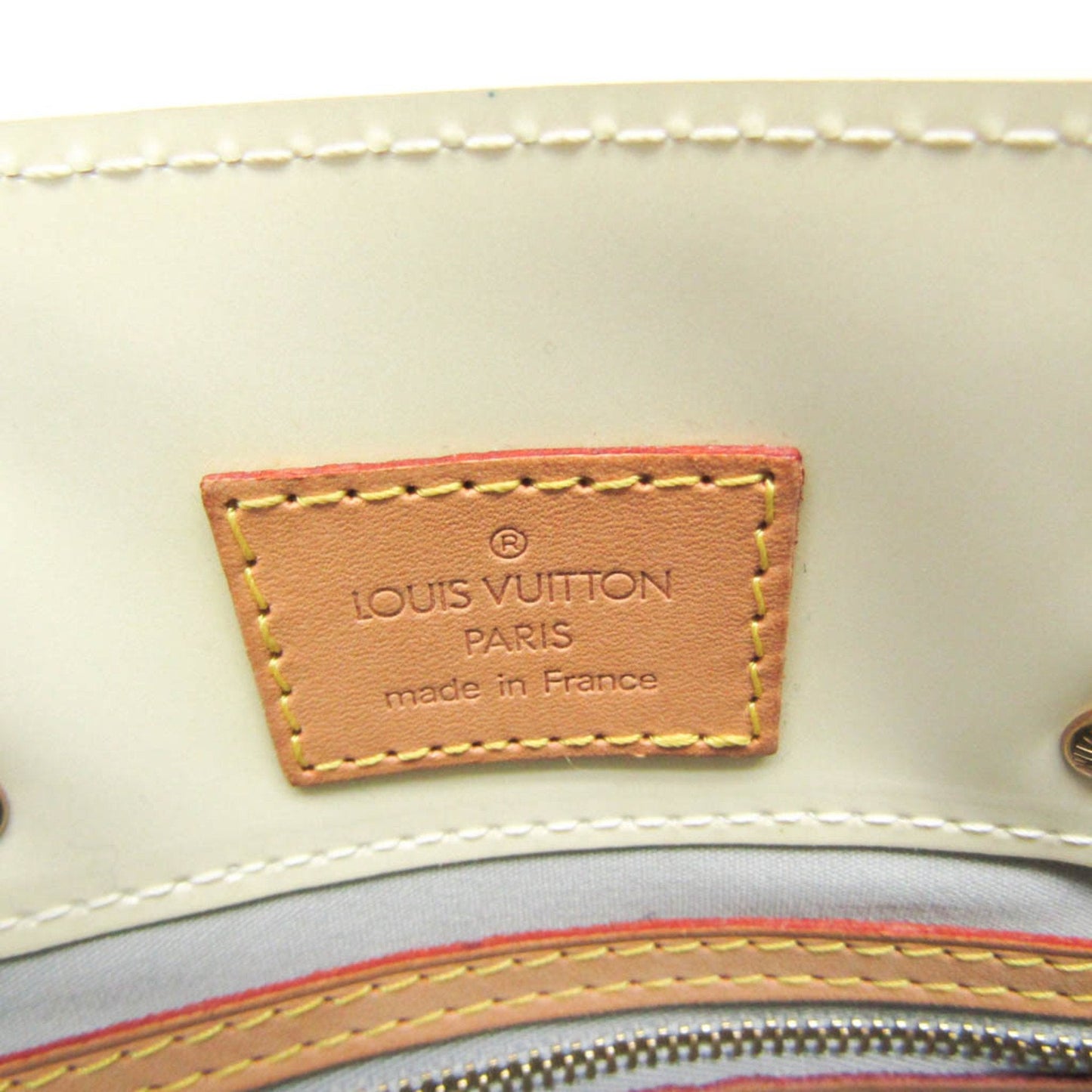 Louis Vuitton Reade Beige Patent Leather Handbag