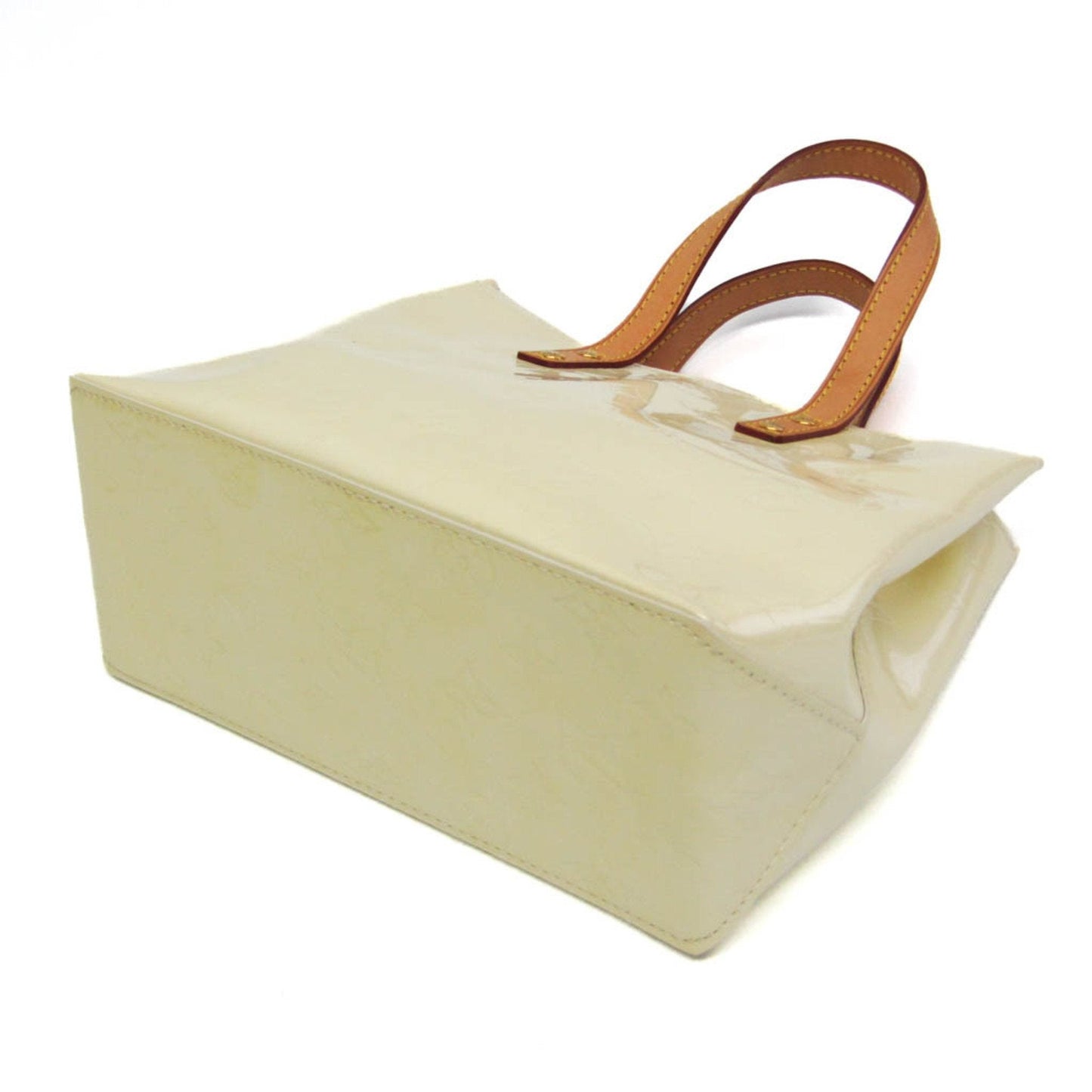 Louis Vuitton Reade Beige Patent Leather Handbag