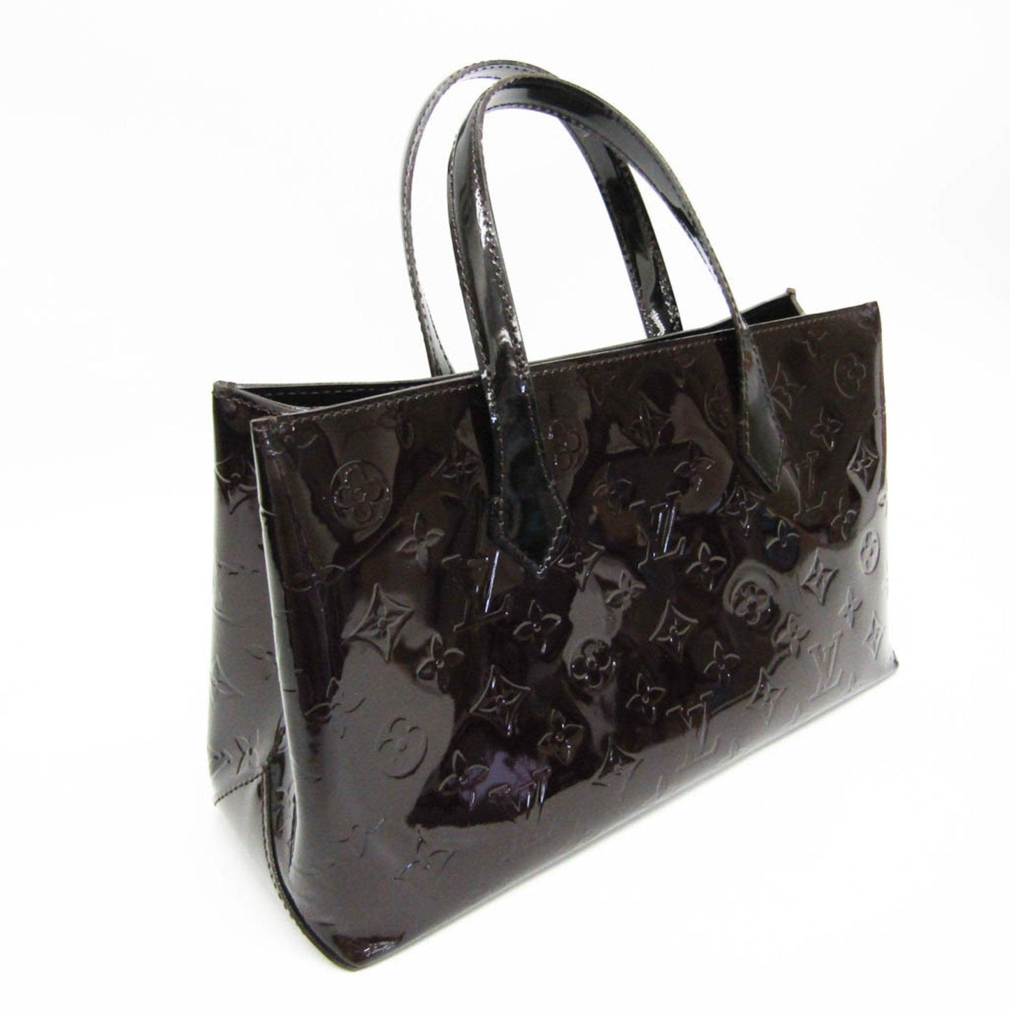 Louis Vuitton Wilshire Burgundy Patent Leather Handbag