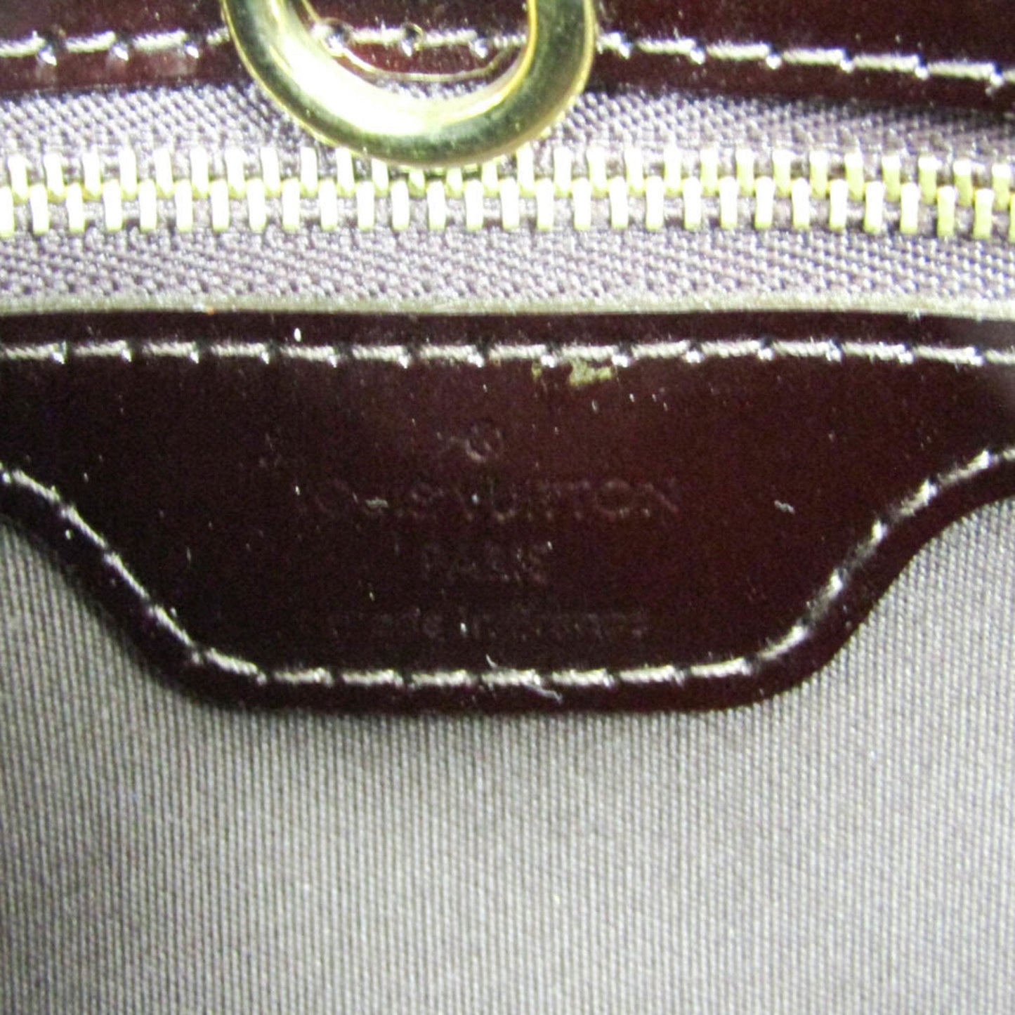 Louis Vuitton Wilshire Burgundy Patent Leather Handbag