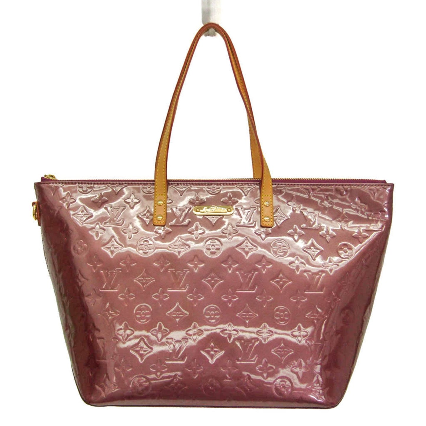 Louis Vuitton Bellevue Purple Patent Leather Tote Bag ()