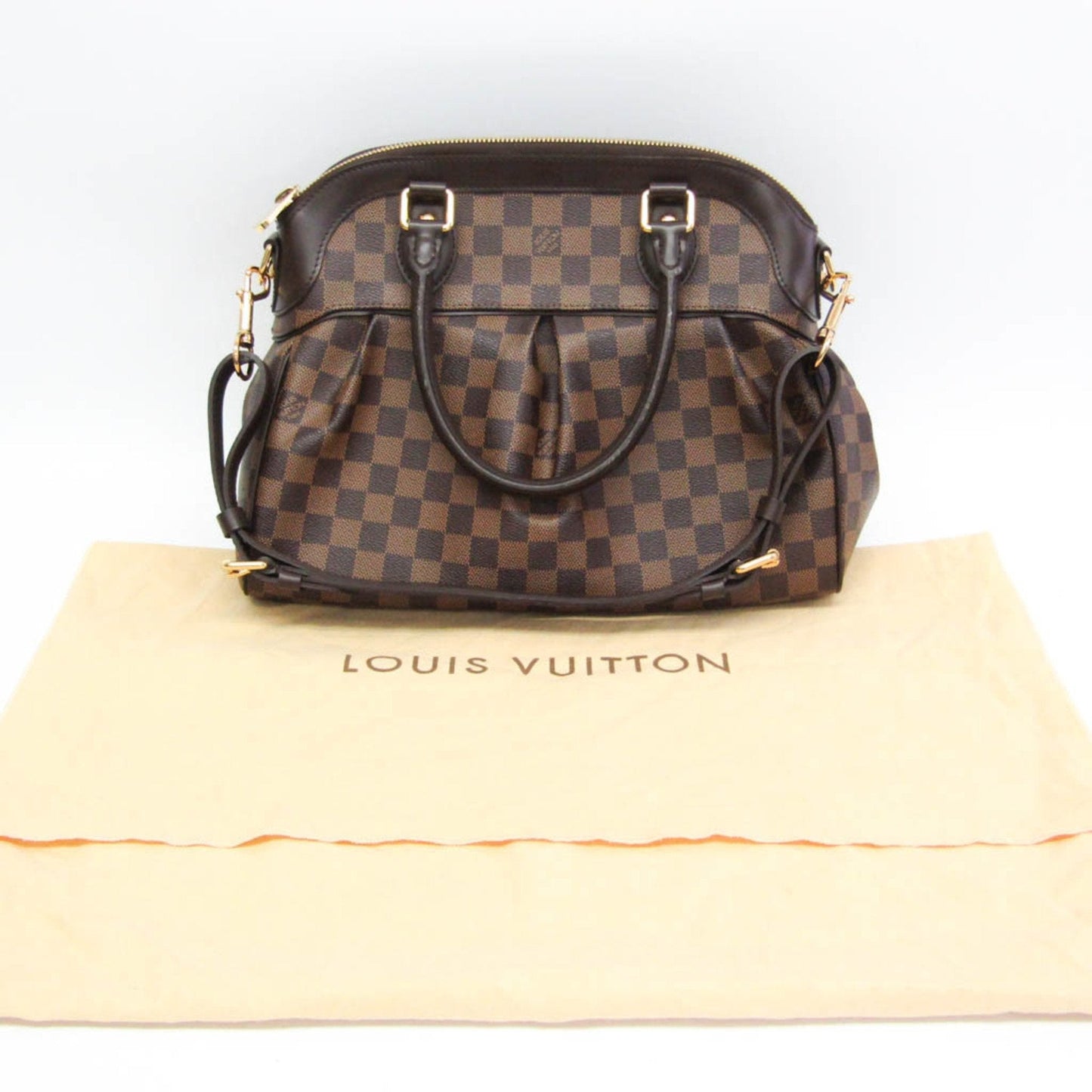 Louis Vuitton Trevi Brown Canvas Handbag