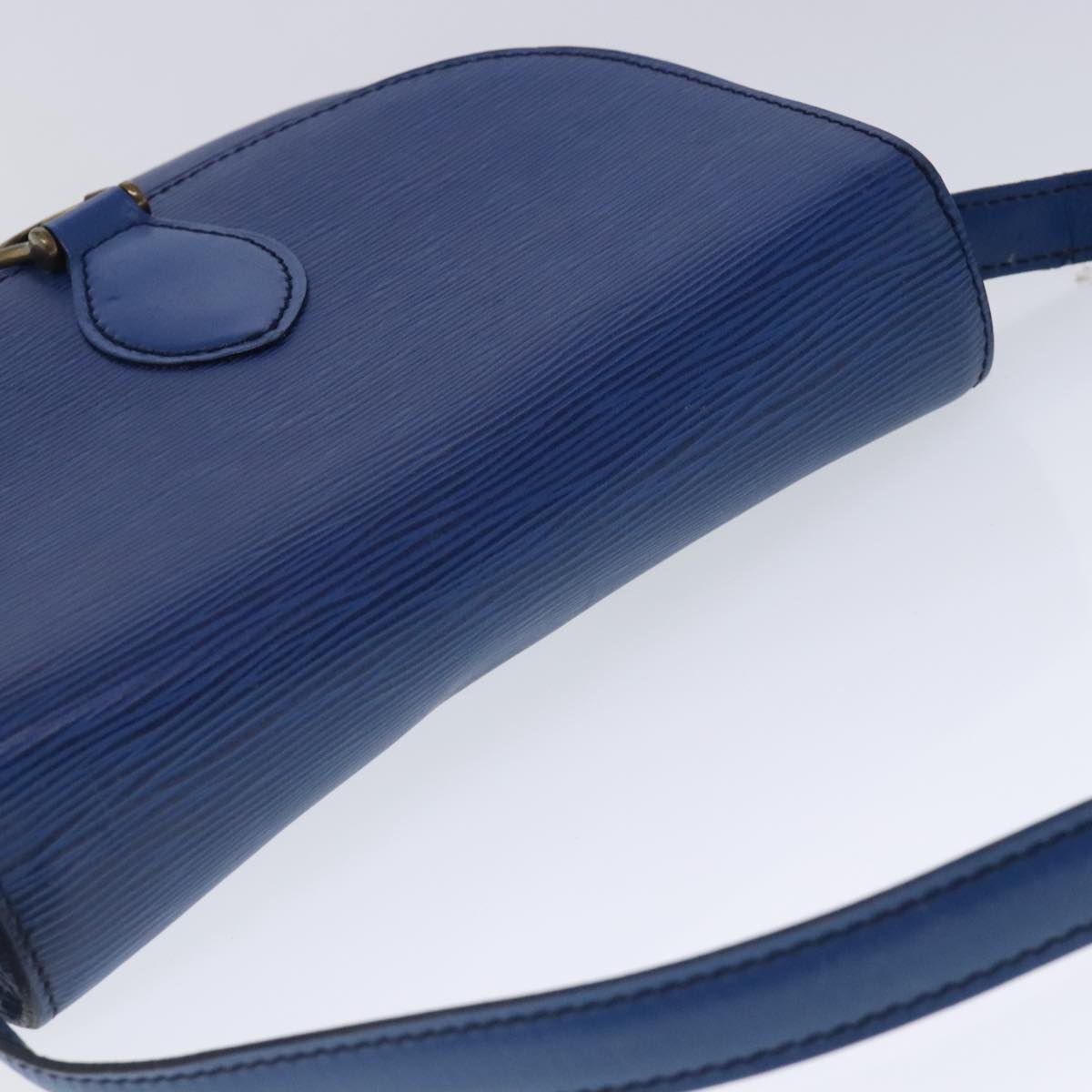 Louis Vuitton Saint Cloud Blue Leather Shoulder Bag