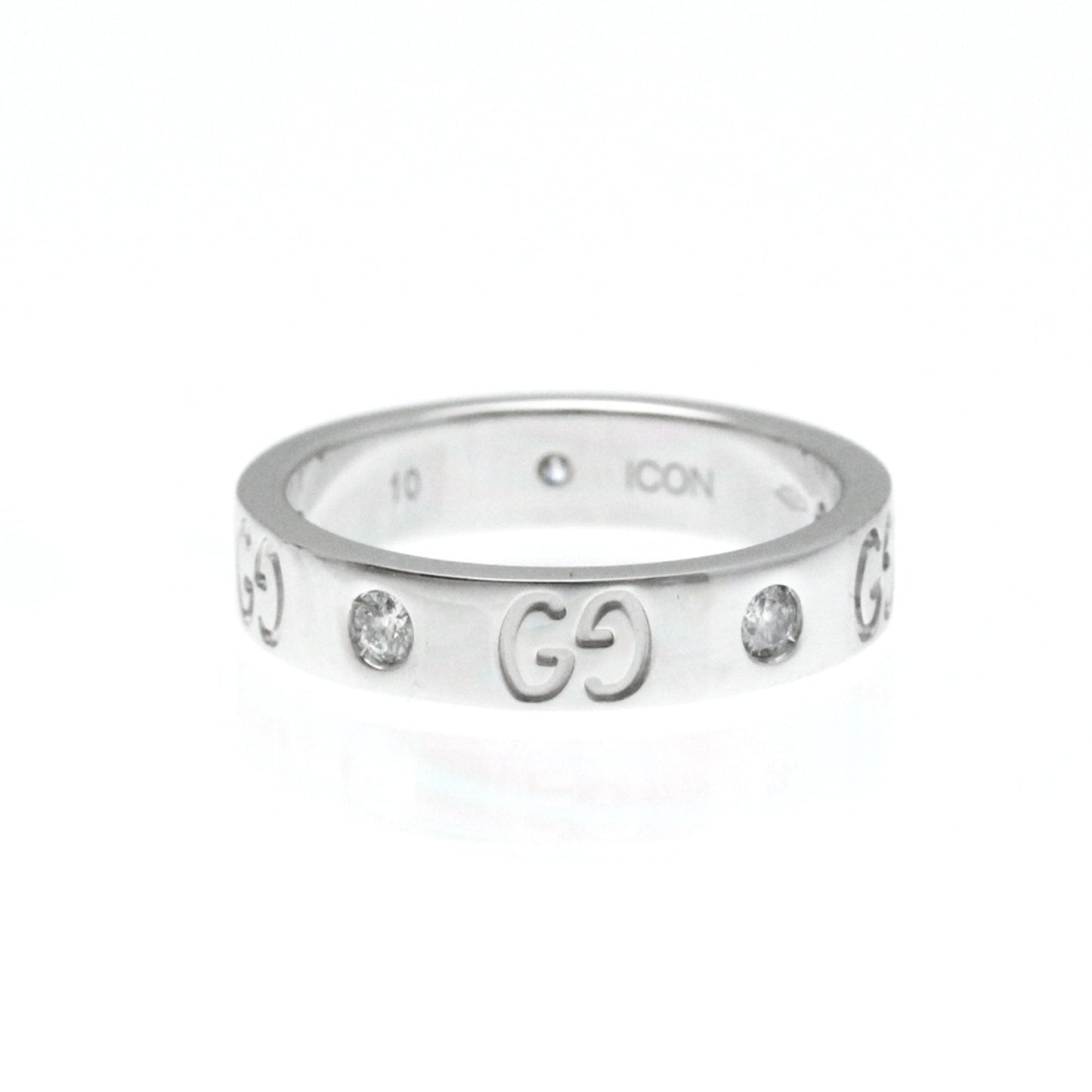 Gucci Icon Silver White Gold Ring Jewelry