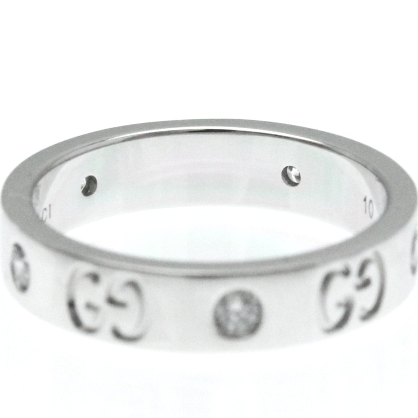 Gucci Icon Silver White Gold Ring Jewelry