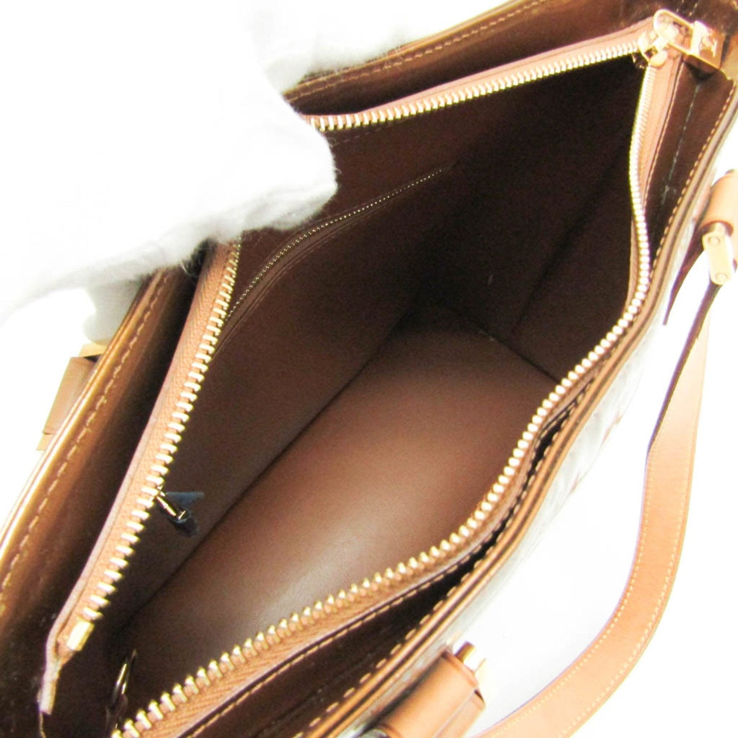 Louis Vuitton Houston Copper Patent Leather Handbag