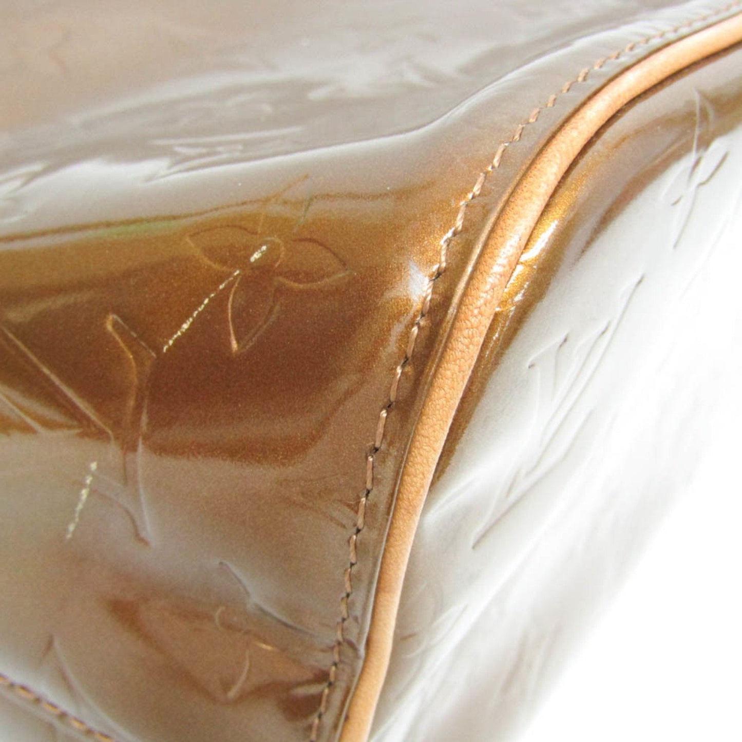 Louis Vuitton Houston Copper Patent Leather Handbag