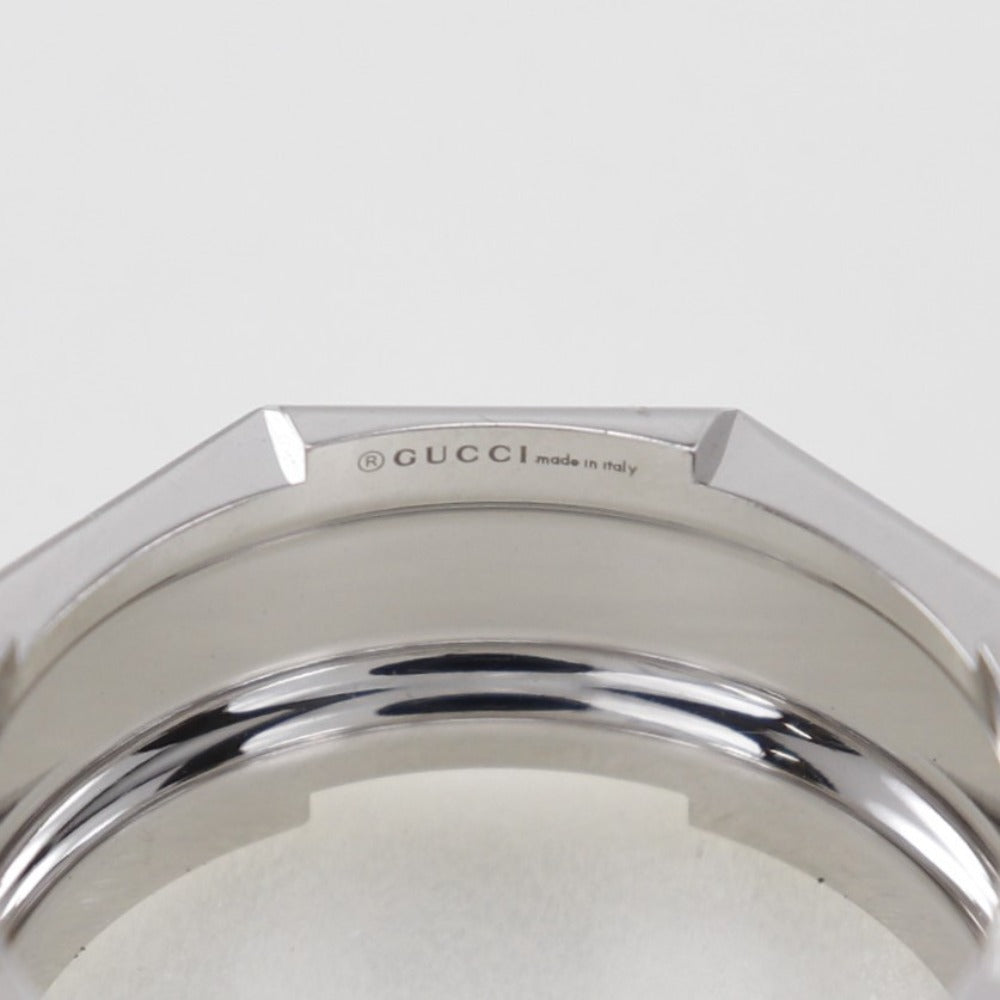 Gucci Link To Love Silver White Gold Ring Jewelry