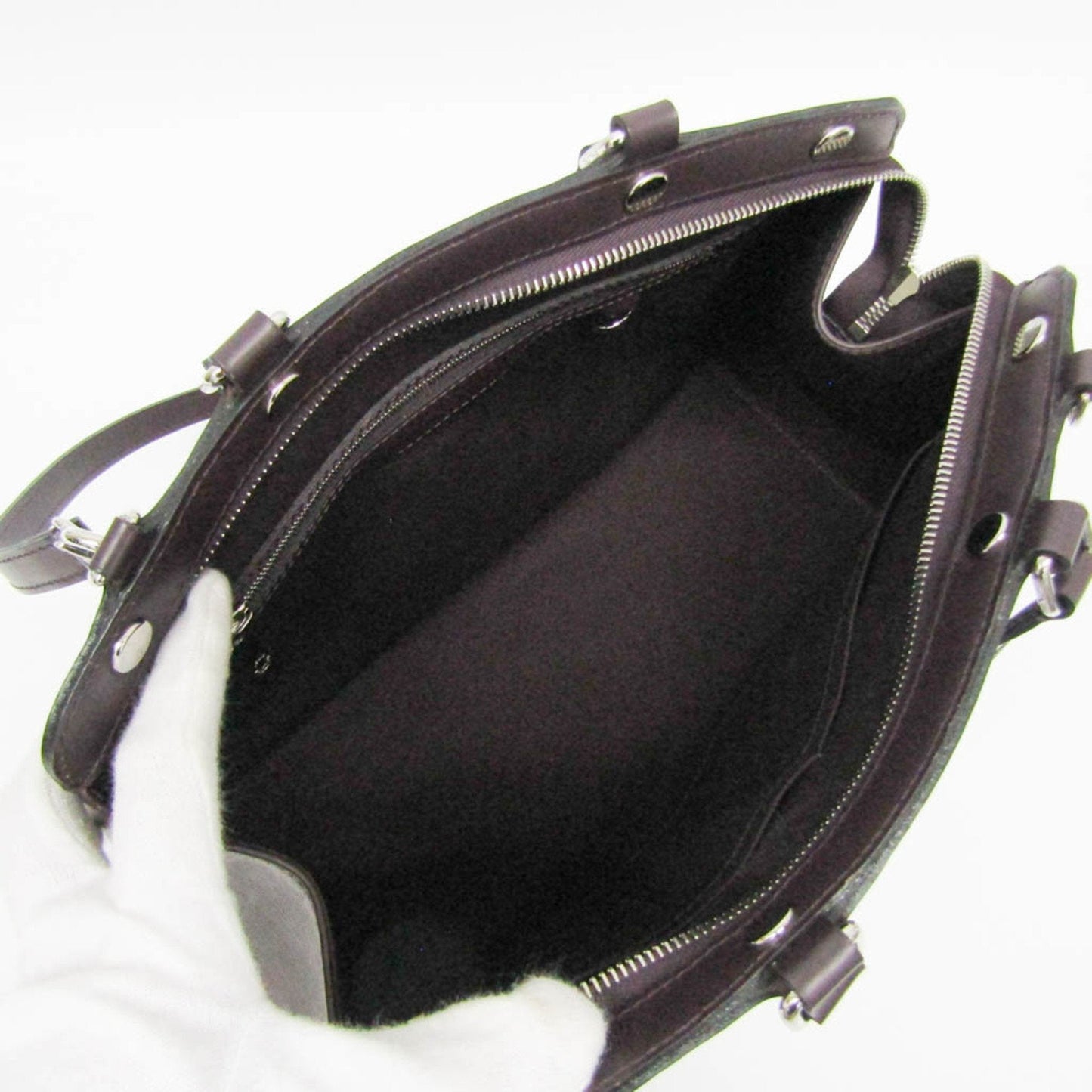 Louis Vuitton Brea Burgundy Leather Handbag